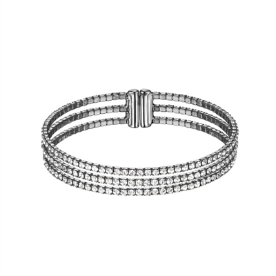 Triple Row Crystal Bracelet by Twistals