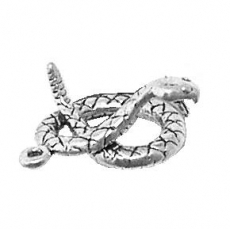 Sterling Silver Charm-Rattlesnake