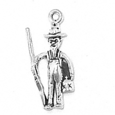 Sterling Silver Charm-Hillbilly