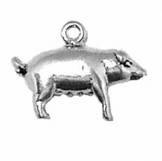 Sterling Silver Charm-Pig