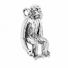 Sterling Silver Charm-Chimpanzee