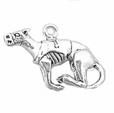 Sterling Silver Charm- Dog- Greyhound