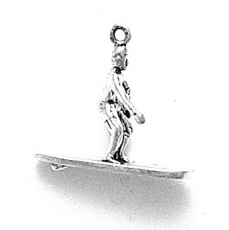 Sterling Silver Charm-Surfer
