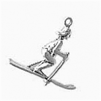 Sterling Silver Charm-Female Skier