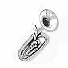Sterling Silver Charm-Tuba
