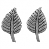 Sterling Silver Post Earring-Aspen Leaf