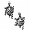 Sterling Silver Post Earring-Turtle