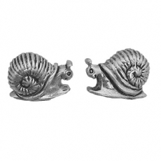 Sterling Silver Post Earring-Snail
