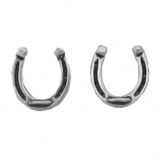 Sterling Silver Post Earring-Horse Shoe
