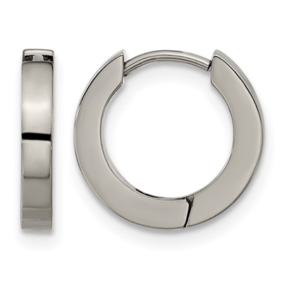 Titanium Hinged Hoop Earrings