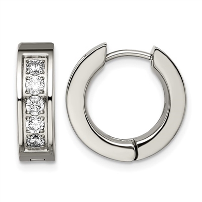 Titanium Hinged Hoop Earrings