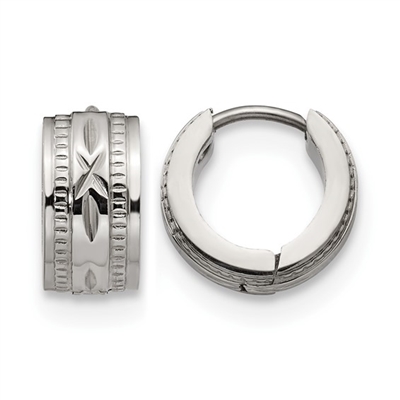 Stainless Steel "Huggie" Earrings