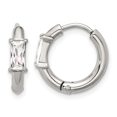 Stainless Steel "Huggie" Earrings