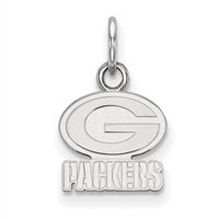 Green Bay Packers Sterling Silver Pendant- Extra Small