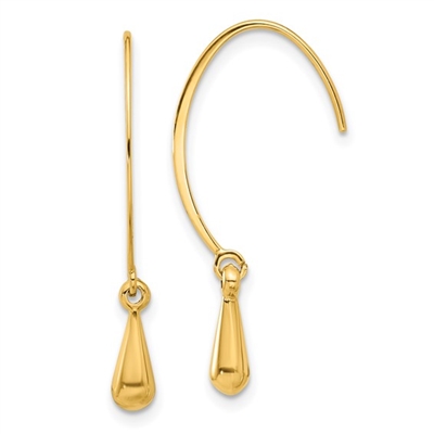 14k Dangle Threader Earrings