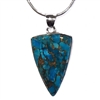 Sterling Silver Pendant- Turquoise with Copper
