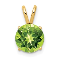 14k Pendant- Peridot