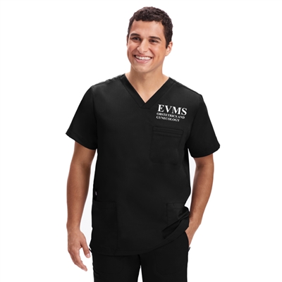 Healing Hands 2331 - Men's Jake Solid Scrub Top for EVMS OB/GYN Program