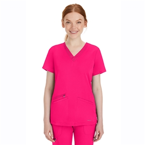 HH WORKS 2530H - Women's Mariah Rib Trim Scrub Top