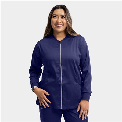 IRG EDGE -2811 - Women's Zip Front 2 Pocket Scrub Jacket