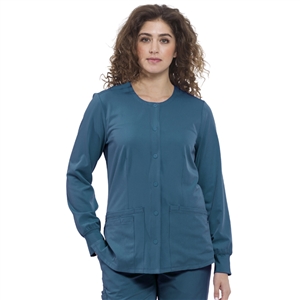 HH WORKS 5500H - Women's Megan 4 Pocket Snap Front Scrub Jacket