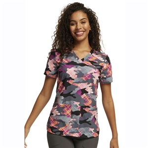 Dickies DK876 - Women's V-Neck Print Scrub Top