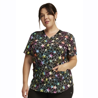 Dickies DK876 - Women's V-Neck Print Scrub Top