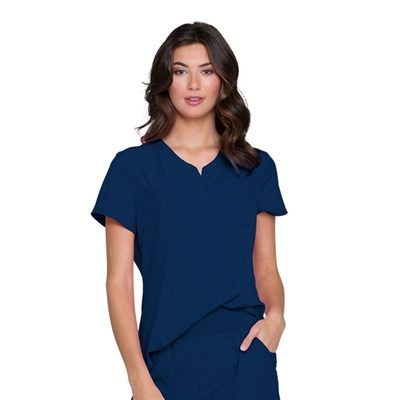 Cherokee HS710 - HeartSoul Women's Split Neck Solid Scrub Top