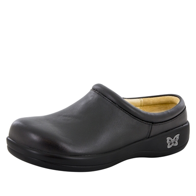 Alegria KAY - 601 Black Nappa Leather Slip-On Clog