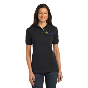 O - SanMar L420 - Port Authority Ladies Heavyweight Cotton Pique Polo for White Oak