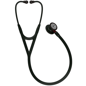 Littmann L6200BE-BK - Cardiology IV Diagnostic Stethoscope Pop In Black (All Black, Red Stem)