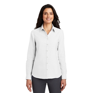 1A - L658 - Port Authority Long Sleeve Oxford Shirt - Ladies for WAYNE UNC Health Care