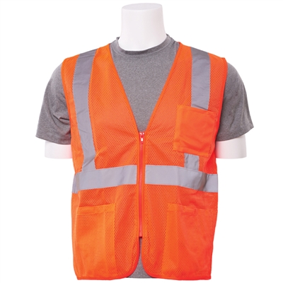 ERB - S363P ANSI Class 2 Mesh Economy Vest w/Pocket - Zipper