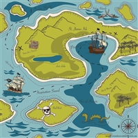 Pinterest Riley Blake Designs Pirate Matey Treasure Map C3120