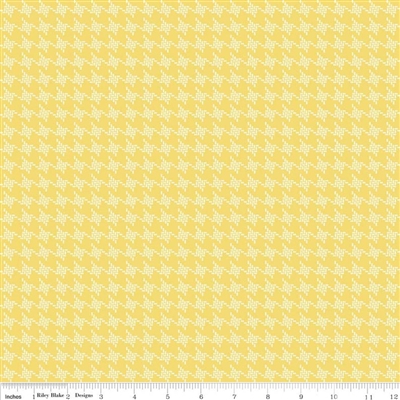 Riley Blake Houndstooth in Yellow