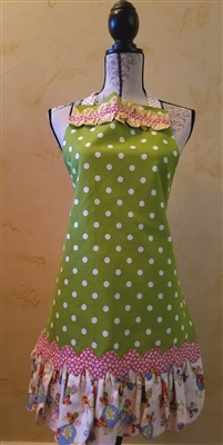 Sweet and Sassy Apron - Poka Dot