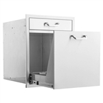 PCM 20" Trash Rollout/Single Drawer Combo (BBQ-260-TR-DR1)