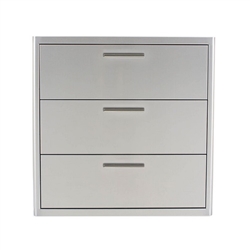 BLAZE 30" Triple Access Drawer (BLZ-30W-3DRW-LT)