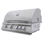 BLAZE 4-Burner 32" Built-in Premium Grill with Rear Burner and Lighting (BLZ-4LTE3)