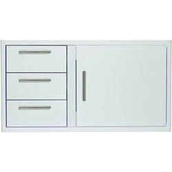BLAZE 39" Access Door & Triple Drawer Combo (BLZ-DDC-R-39-LTSC)