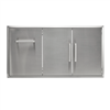 COYOTE 45" Double Access Doors With Rollout Trash (C3-CDPOD)