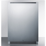 SUMMIT Classic Collection 24" Outdoor Stainless Refrigerator with Lock (CL68ROS)