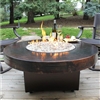 ORIFLAMME Standard Hammered Copper 42" Round Fire Table