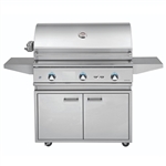 DELTA HEAT 38" Cart Grill with 3 SS Burners (DHBQ38G-D-CART)