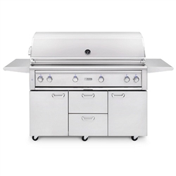 LYNX 54" Freestanding Grill with 3 Ceramic Burners, 1 Trident Burner and Rotisserie (L54TRF)