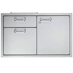 LYNX Classic 30" Storage Door and Double Drawer Combination Unit (LSA30)
