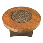 ORIFLAMME Natural Hammered Copper 42" Round Fire Table