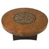 ORIFLAMME Natural Hammered Copper 48" Round Fire Table
