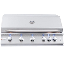 RCS RJC40AL Premier-Series 40" SS Lighted Built-in Gas Grill