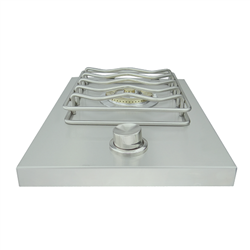 RCS Stainless Drop-in Side Burner with One 12,000 BTU Burner (RSB1)